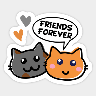 cat tama cute black cat love Sticker